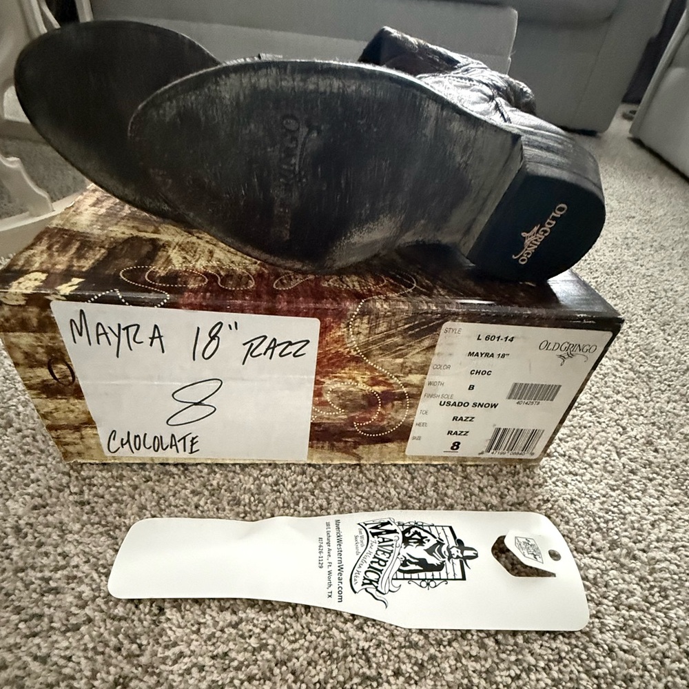 NWOT Mayra Old Gringo Razz women’s Western Boot size 8 - Picture 6 of 11